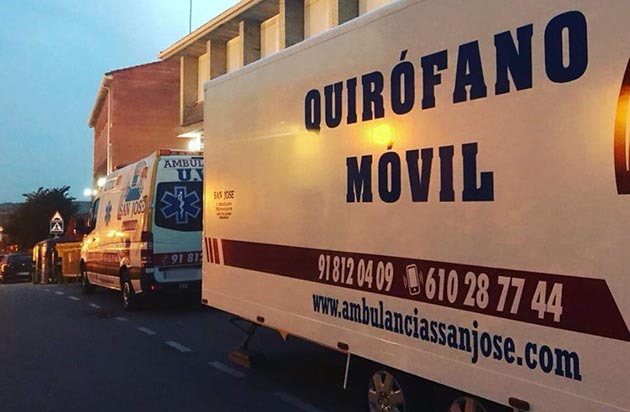 San Jose no duerme, quirofano movil en fiestas